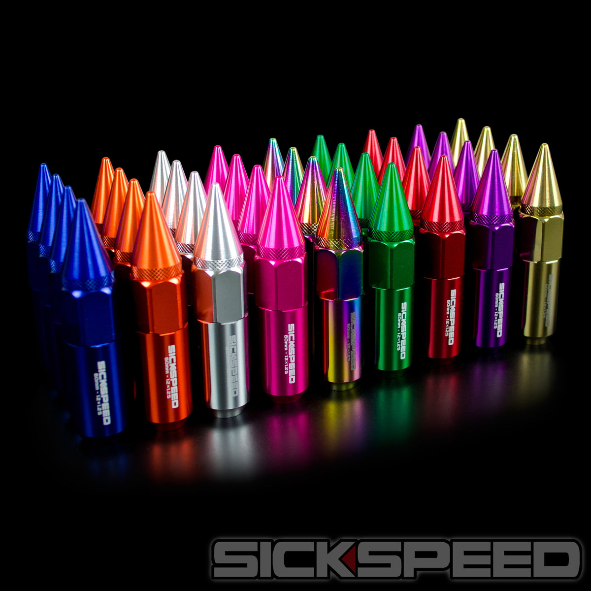 Walnuts4点セット 60MM ALUMINUM LUG NUTS 4PC 12X1.5 – Sickspeed