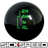 BLACK TRANSFER CASE SHIFT KNOB FOR FORD GEAR SHIFTER 4X4 4WD