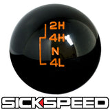 BLACK TRANSFER CASE SHIFT KNOB FOR FORD GEAR SHIFTER 4X4 4WD