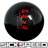 BLACK TRANSFER CASE SHIFT KNOB FOR FORD GEAR SHIFTER 4X4 4WD