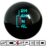 BLACK TRANSFER CASE SHIFT KNOB FOR FORD GEAR SHIFTER 4X4 4WD