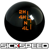 BLACK TRANSFER CASE SHIFT KNOB FOR JEEP YJ TJ JK GEAR SHIFTER