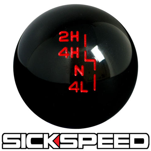 BLACK TRANSFER CASE SHIFT KNOB FOR JEEP YJ TJ JK GEAR SHIFTER