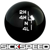 BLACK TRANSFER CASE SHIFT KNOB FOR JEEP YJ TJ JK GEAR SHIFTER