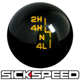 BLACK TRANSFER CASE SHIFT KNOB FOR JEEP YJ TJ JK GEAR SHIFTER