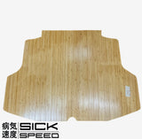 SICKSPEED WOOD GRAIN CUSTOM CUT BAMBOO TRUNK FLOOR MAT