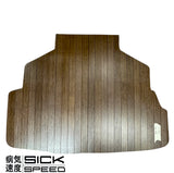 SICKSPEED WOOD GRAIN CUSTOM CUT BAMBOO TRUNK FLOOR MAT