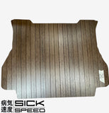 SICKSPEED WOOD GRAIN CUSTOM CUT BAMBOO TRUNK FLOOR MAT