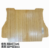 SICKSPEED WOOD GRAIN CUSTOM CUT BAMBOO TRUNK FLOOR MAT