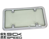 1PC LICENSE PLATE FRAME AND ACRYLIC TOUGH SHIELD