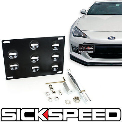 FRONT BUMPER TOW HOOK MOUNTING LICENSE PLATE RELOCATION BRACKET IS GT