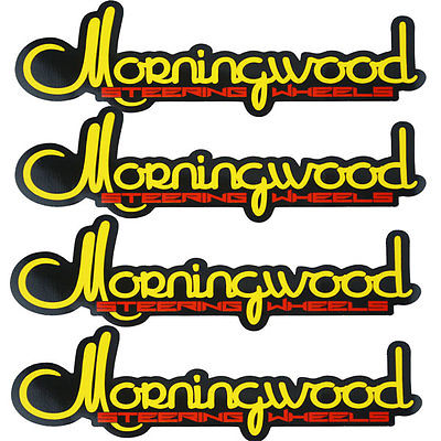 MORNINGWOOD 4 PIECE STICKER VINYL DECAL LOGO STICKERBOMB FOR CAR/TRUNK/HOOD A