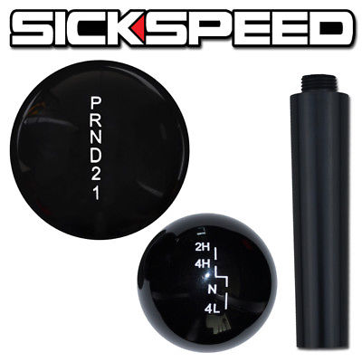 BLACK SHIFT KNOB/TRANSFER CASE SET FOR AUTO WRANGLER GEAR SHIFTER