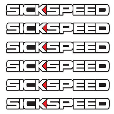 6 SICKSPEED STICKERS VINYL DECAL BOMB KIT PACK