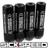 3PC STEEL LUG NUTS 4PC 3/8x24