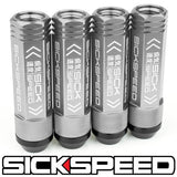 3PC STEEL LUG NUTS 4PC 3/8x24