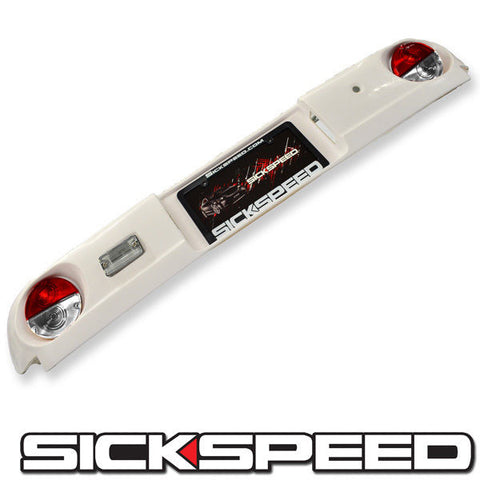 WHITE FIBER GLASS CONVERSION PANEL WITH RED/CLEAR TAILLIGHTS FOR MAZDA MIATA NA