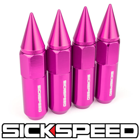 SICKSPEED 16PC Black 60mm Aluminum Lug Nuts 12x1.5 For Wheels/Rims (SS14780)