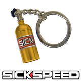 NITROUS OXIDE BOTTLE KEYCHAIN UNIVERSAL