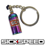 NITROUS OXIDE BOTTLE KEYCHAIN UNIVERSAL