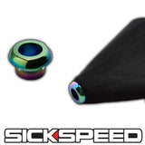 COLORED STICH CARBON FIBER LOOK  BLACK SHIFT BOOT