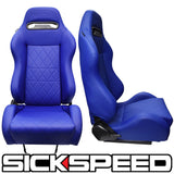 GAIJIN V1 LEATHER DIAMOND STITCH RECLINING SEATS