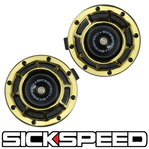 Electric Air Horn SICKSPEED Super Loud Compact Electric Blast Tone Horn - 12V Dual Horn Kit For Cars, Trucks & SUVs (Red) Car Horn - Foto 9