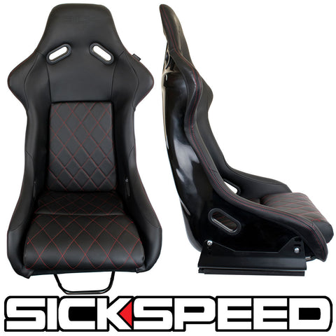 GAIJIN V1 LEATHER DIAMOND STITCH RACING SEATS