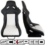 GAIJIN V1 LEATHER DIAMOND STITCH RACING SEATS