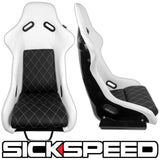 GAIJIN V1 LEATHER DIAMOND STITCH RACING SEATS