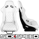 GAIJIN V1 LEATHER DIAMOND STITCH RACING SEATS