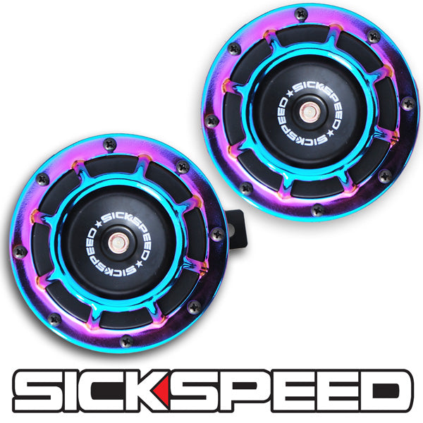 thumbnail image 2 of SICKSPEED 2-Piece Super Loud Compact Blast Tone Horns With Harness, Blue 2 of 5