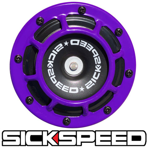 thumbnail image 2 of SICKSPEED SS2398 Black Compact Super Loud Horn Kit – 2-Piece With Harness – Grille Mount 2 of 4