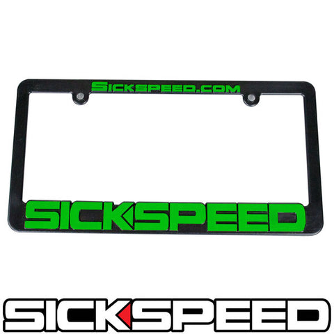SICKSPEED LOGO LICENSE PLATE FRAME UNIVERSAL – Sickspeed