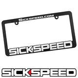 SICKSPEED LOGO LICENSE PLATE FRAME UNIVERSAL