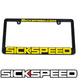 SICKSPEED LOGO LICENSE PLATE FRAME UNIVERSAL