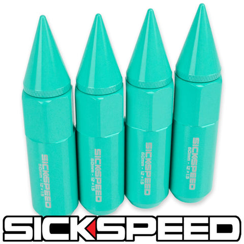 60MM ALUMINUM LUG NUTS 4PC 12X1.5 – Sickspeed