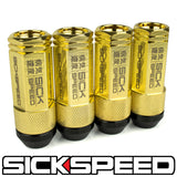 3PC STEEL LUG NUTS 4PC 3/8x24