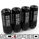 3PC STEEL LUG NUTS 4PC 9/16x18