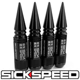 3PC STEEL LUG NUTS 4PC 3/8x24