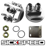 OIL FILTER RELOCATION MALE FITTING ADAPTER KIT 3/4X16 , 20X1.5