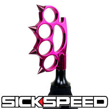 thumbnail image 2 of SICKSPEED Chrome Manual Shift Knob - Short Throw Gear Knuckle Buster Style - 12x1.5 Thread K19 2 of 5