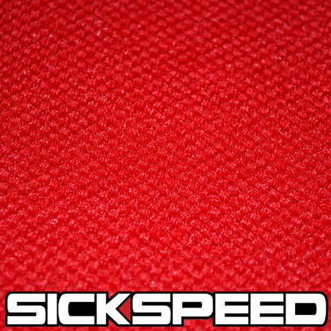 RED JERSEY PINEAPPLE SEAT CLOTH FOR RECARO/BRIDE/SPARCO FABRIC RACE SEATS