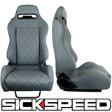 GAIJIN V1 LEATHER DIAMOND STITCH RECLINING SEATS