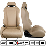 GAIJIN V1 LEATHER DIAMOND STITCH RECLINING SEATS