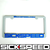 SICKSPEED LOGO LICENSE PLATE FRAME UNIVERSAL