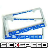 SICKSPEED LOGO LICENSE PLATE FRAME UNIVERSAL