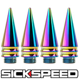 4PC TALL SPIKED CAPS FOR SICKSPEED LUG NUTS ST3