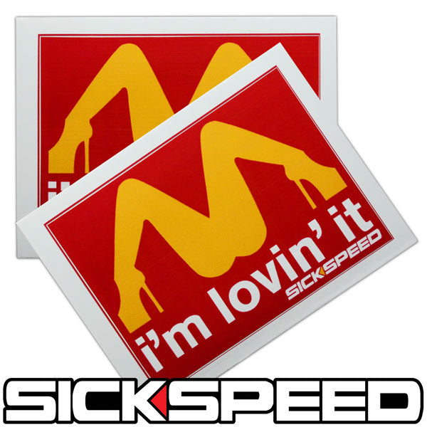 Speed Distorted Sticker 2PC SICKSPEED VINYL PARODY STICKER UNIVERSAL – Sickspeed