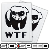 2PC SICKSPEED VINYL PARODY STICKER UNIVERSAL